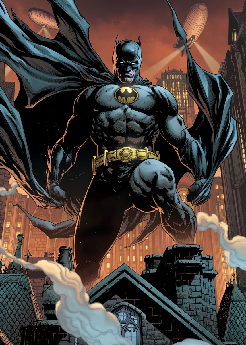 Batman in Gotham' Poster by DC Comics | Displate