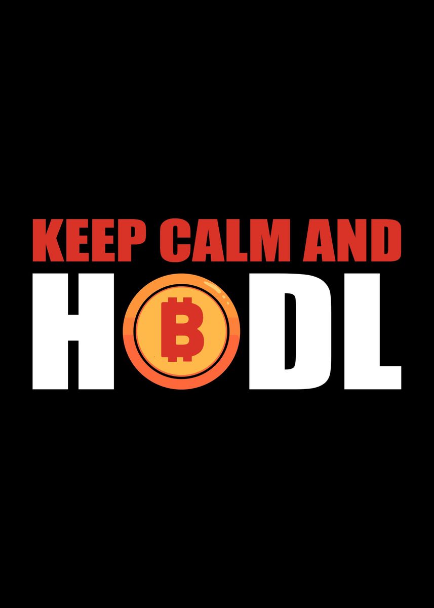 Keep Calm And Hodl Poster By Funnyts Displate 1648