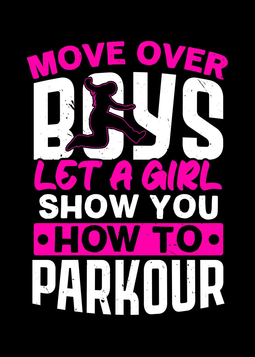 'Parkour Girl' Poster by NAO | Displate