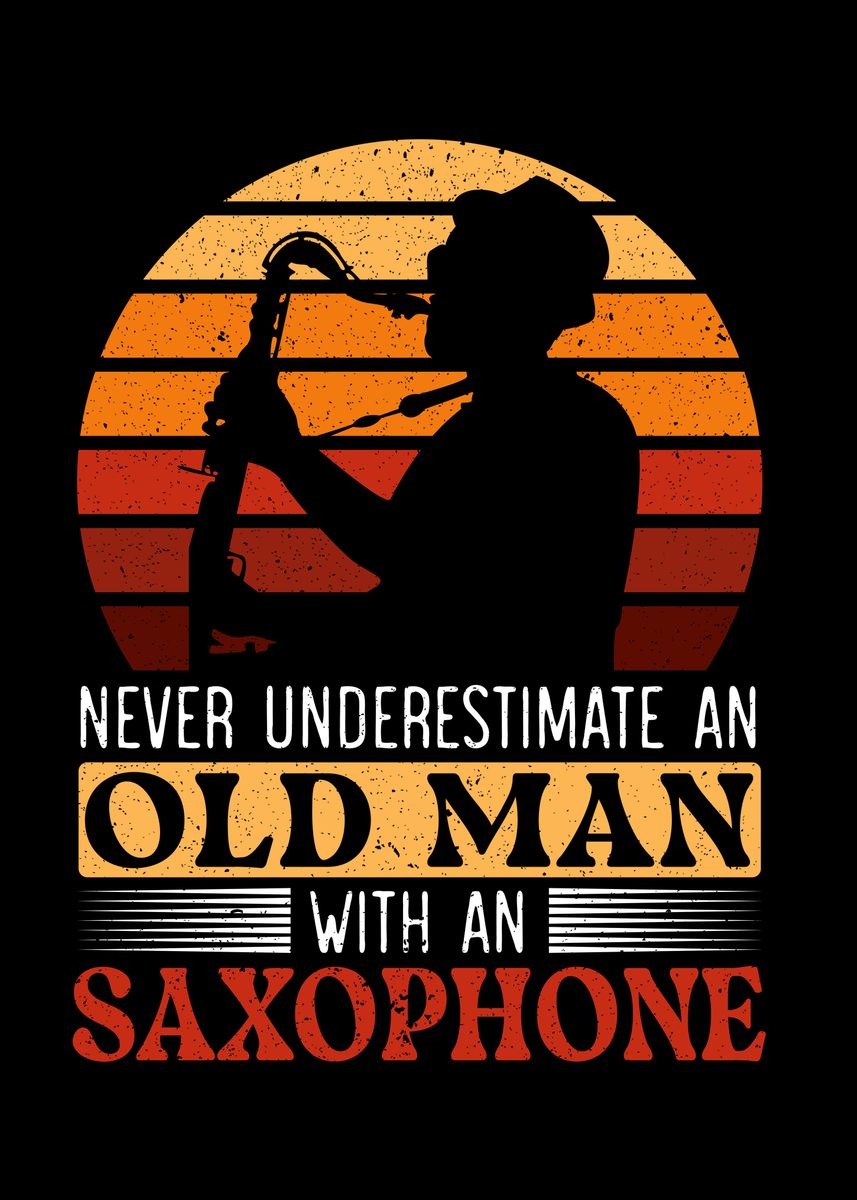 'Saxophone Player' Poster, picture, metal print, paint by NAO | Displate