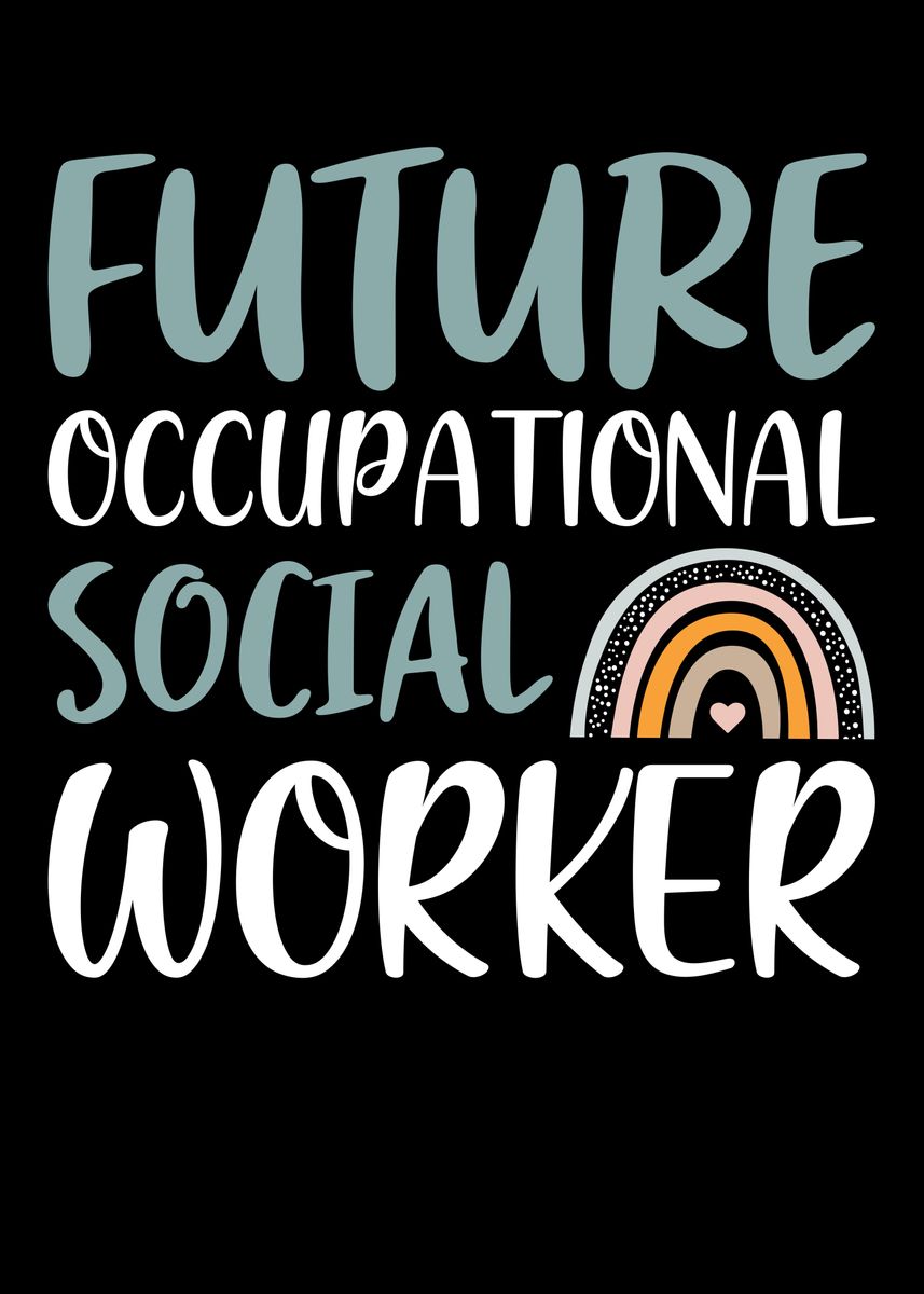 'Occupational Social Worker' Poster by Lukes Pixel Studio Displate