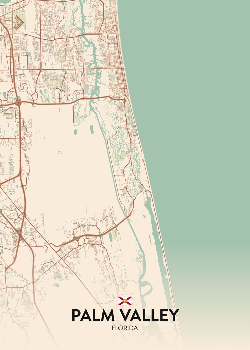 'Palm Valley FL' Poster by IMR Designs Displate