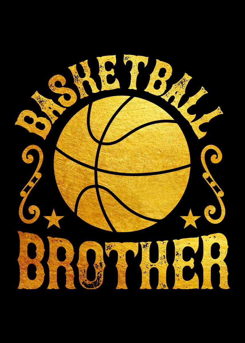'Basketball brother' Poster by Evan Arrington Displate