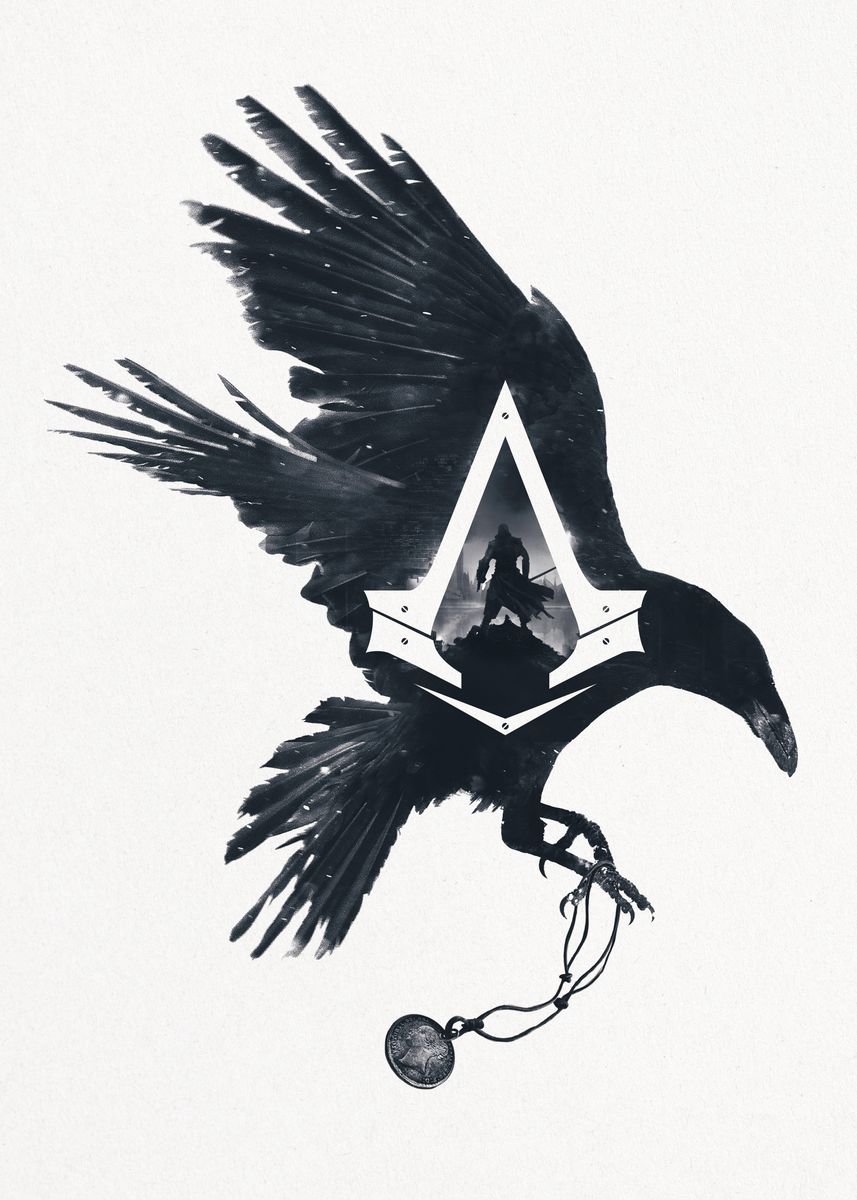 'Syndicate Raven' Poster, picture, metal print, paint by Assassin's Creed  Displate