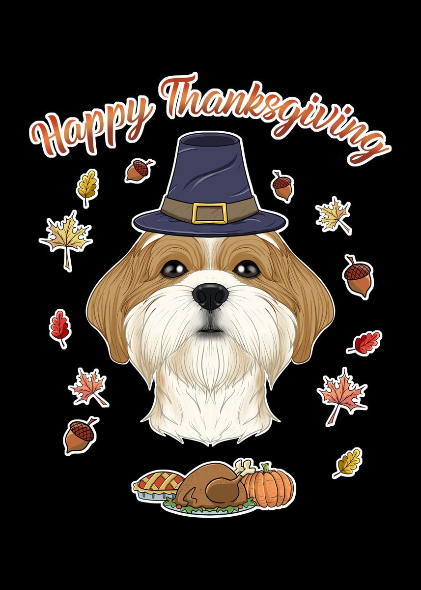 happy thanksgiving shih tzu