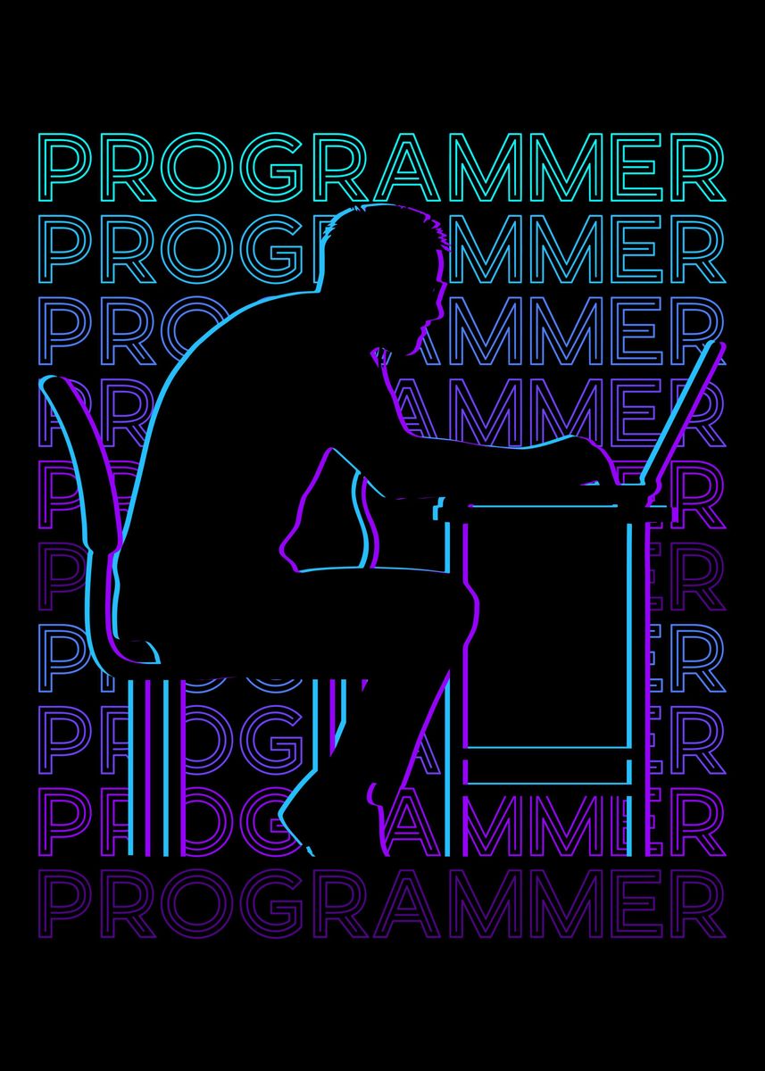 'Programmer' Poster, picture, metal print, paint by AestheticAlex ...