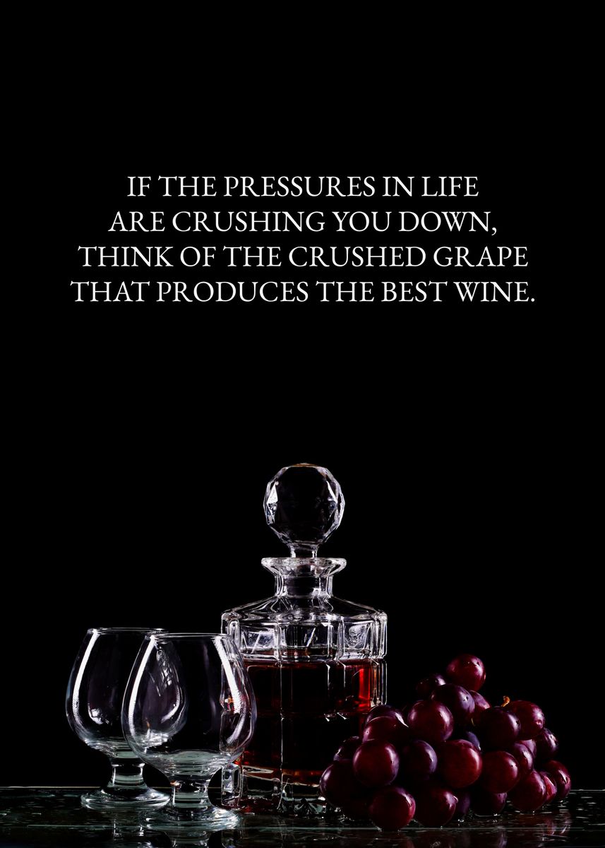 'Crushed Grapes Wine' Poster by ABConcepts Displate