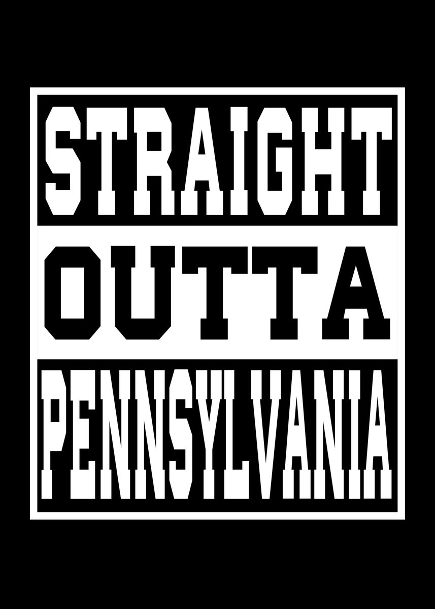 'pennsylvania Straight' Poster, Picture, Metal Print, Paint By Schmugo 