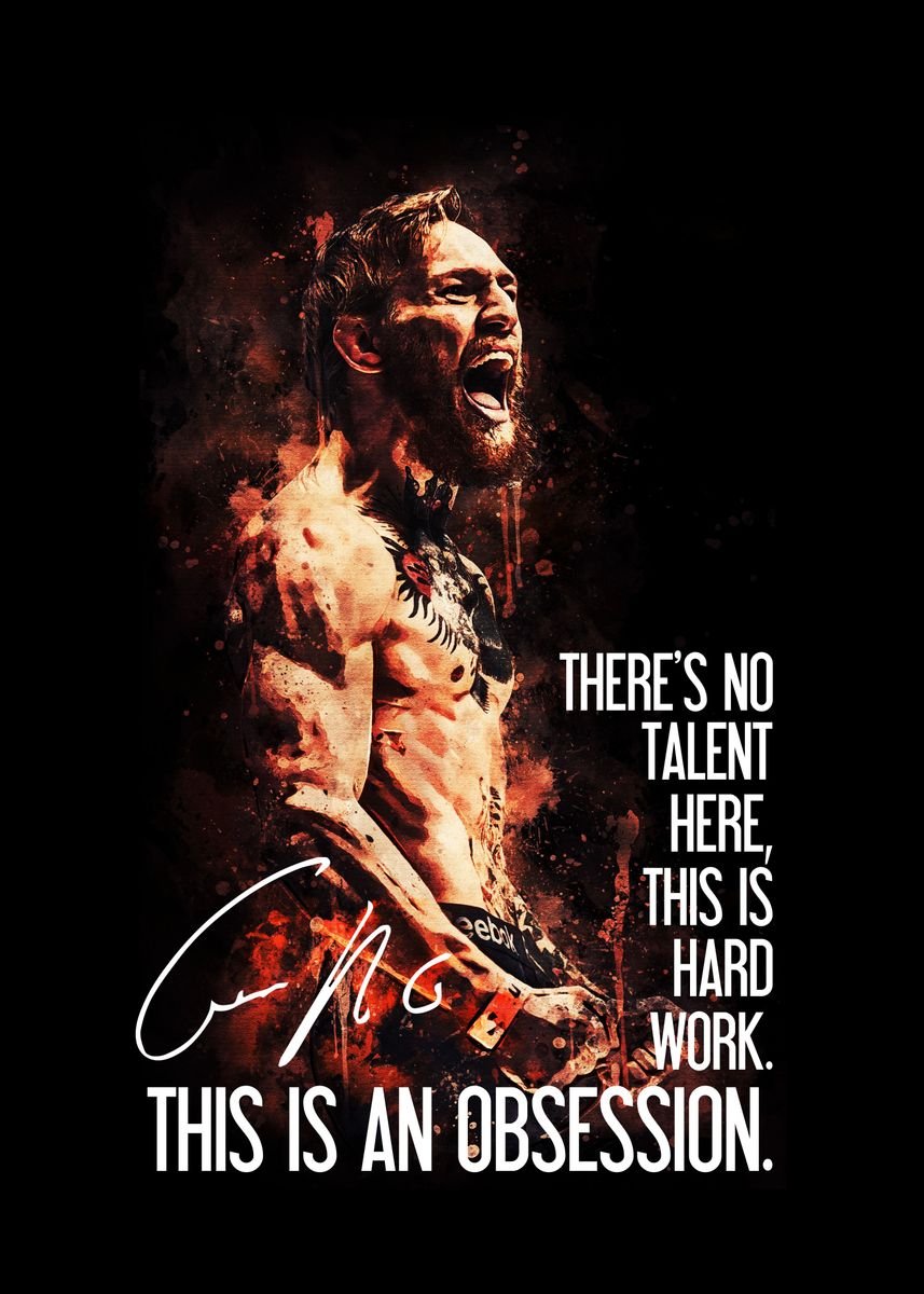 Joke Ligner svulst Conor McGregor ' Poster by Tina Sophia | Displate