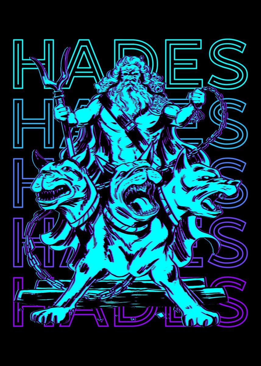 'Hades Greek God' Poster, picture, metal print, paint by AestheticAlex ...