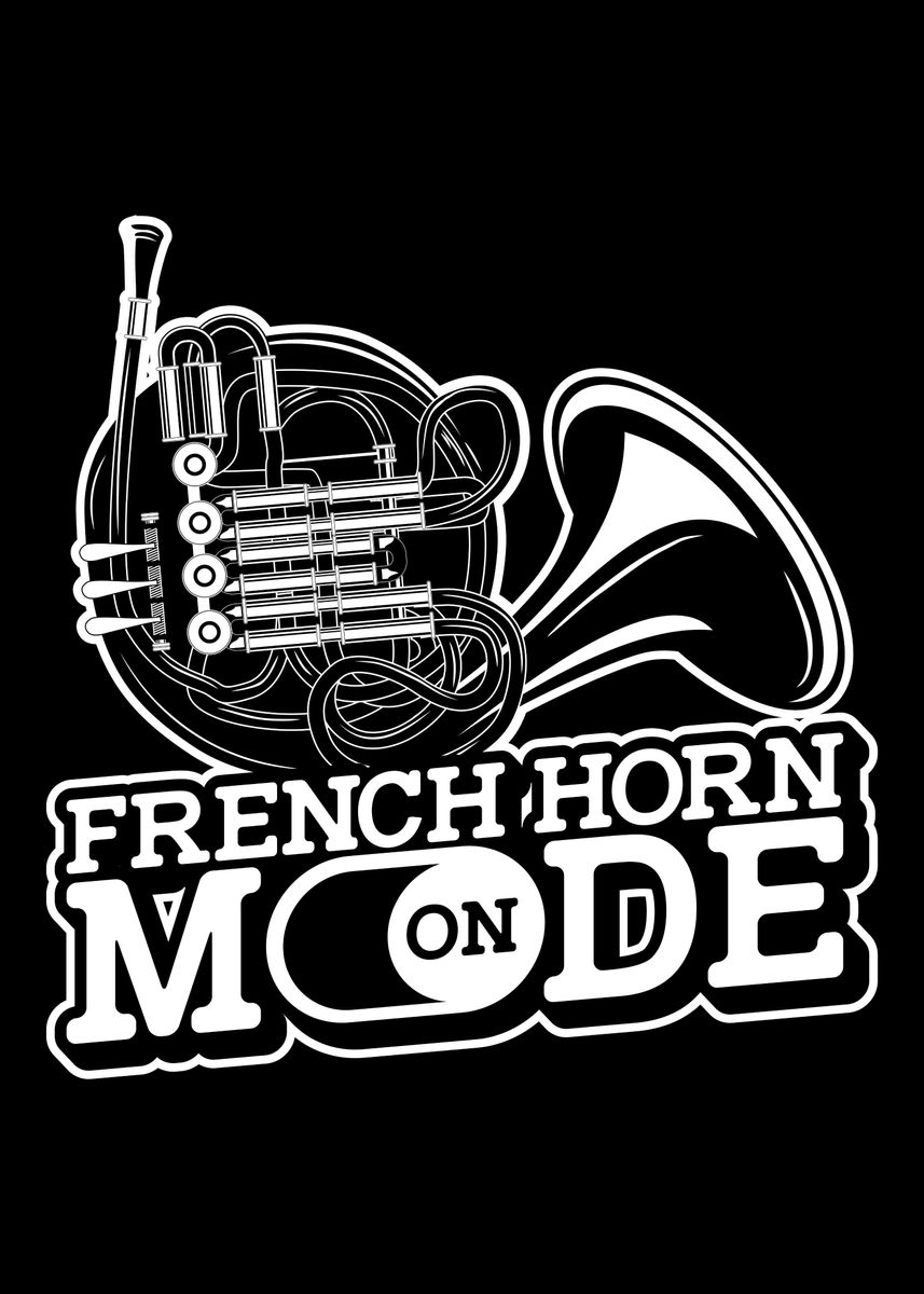 'French Horn Marching Band' Poster by BobbyBubble Displate