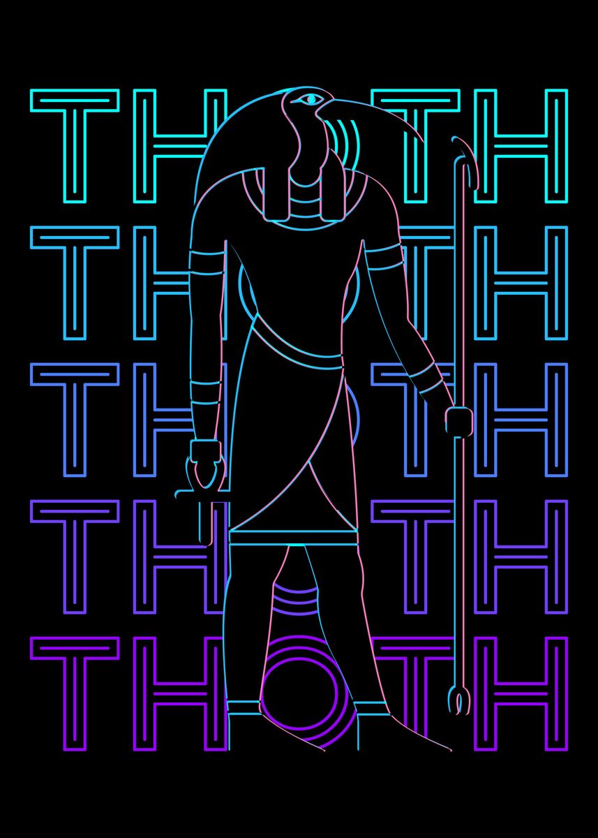 ‘Thoth Egyptian God’ Poster by AestheticAlex | Displate