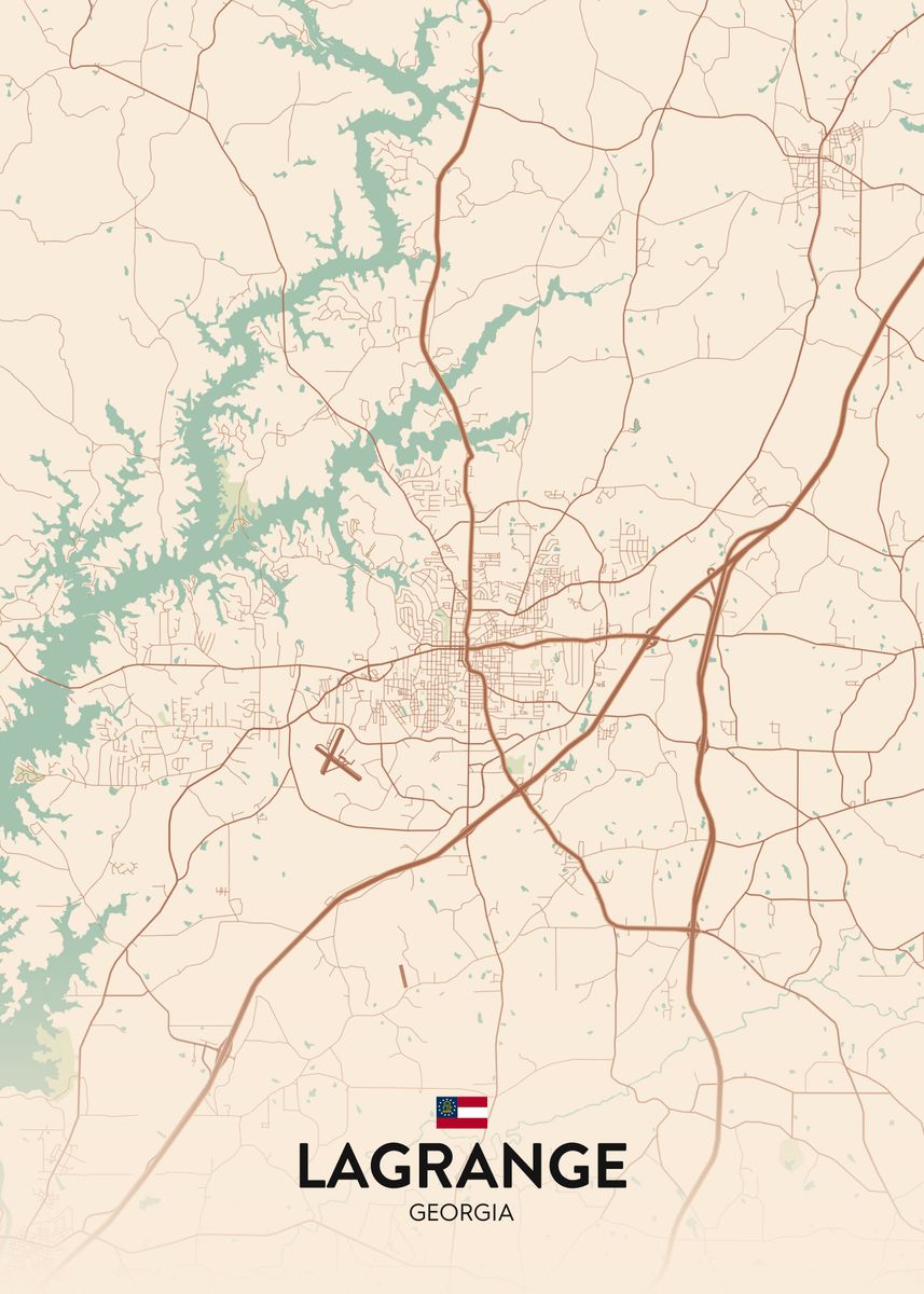 'LaGrange GA' Poster by IMR Designs Displate