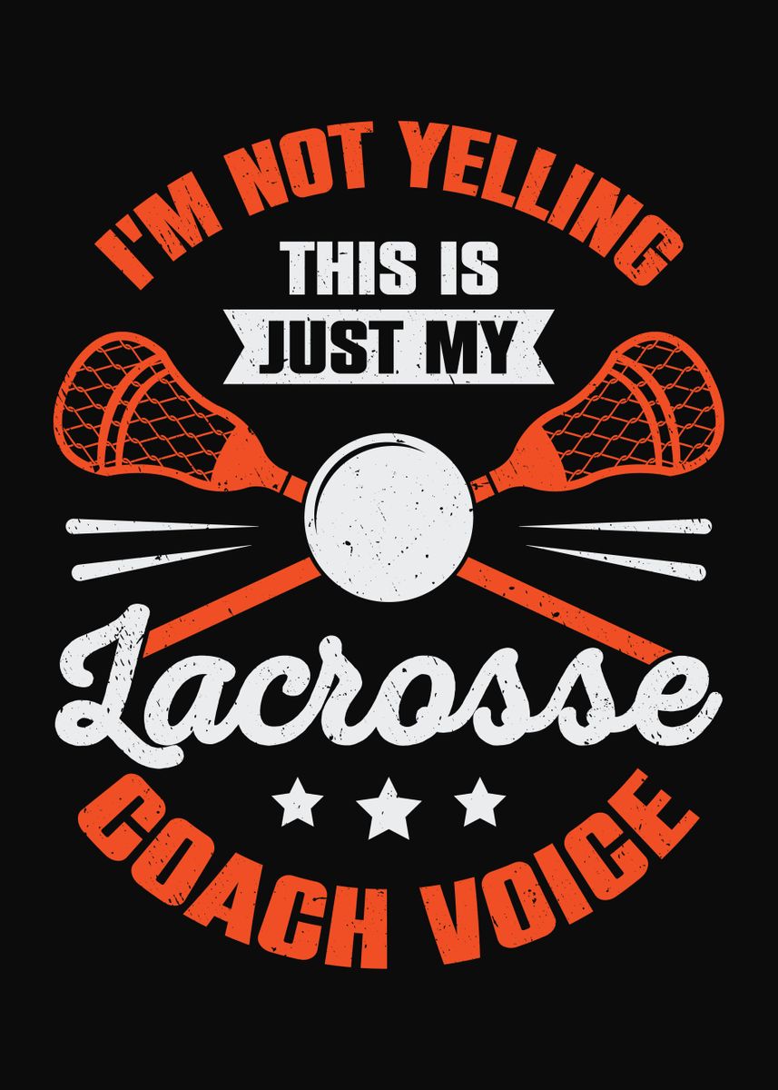 'Lacrosse Coaching Coach' Poster by Marcel Doll Displate