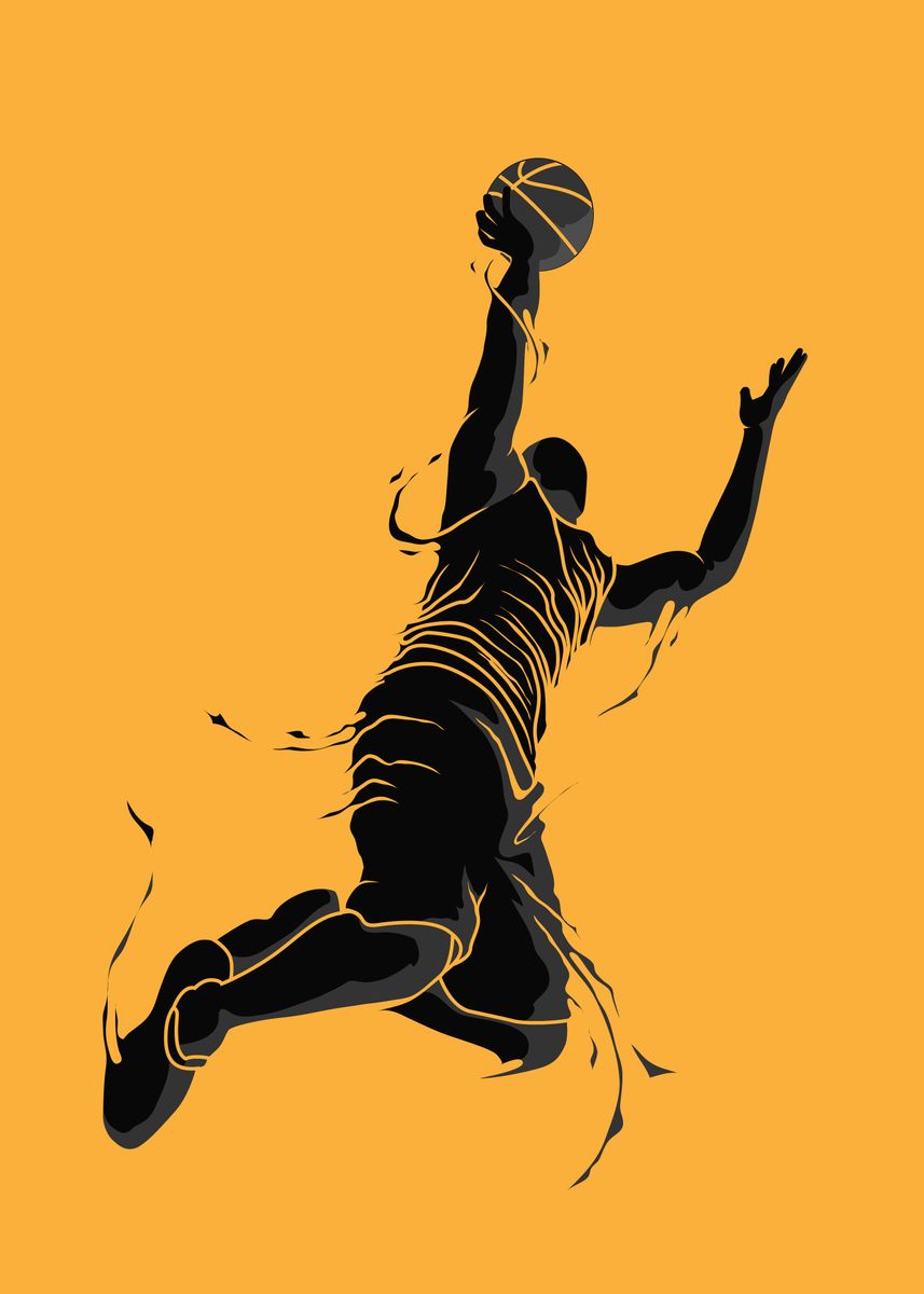 'player silhouette' Poster by MiguelPatton Studio | Displate