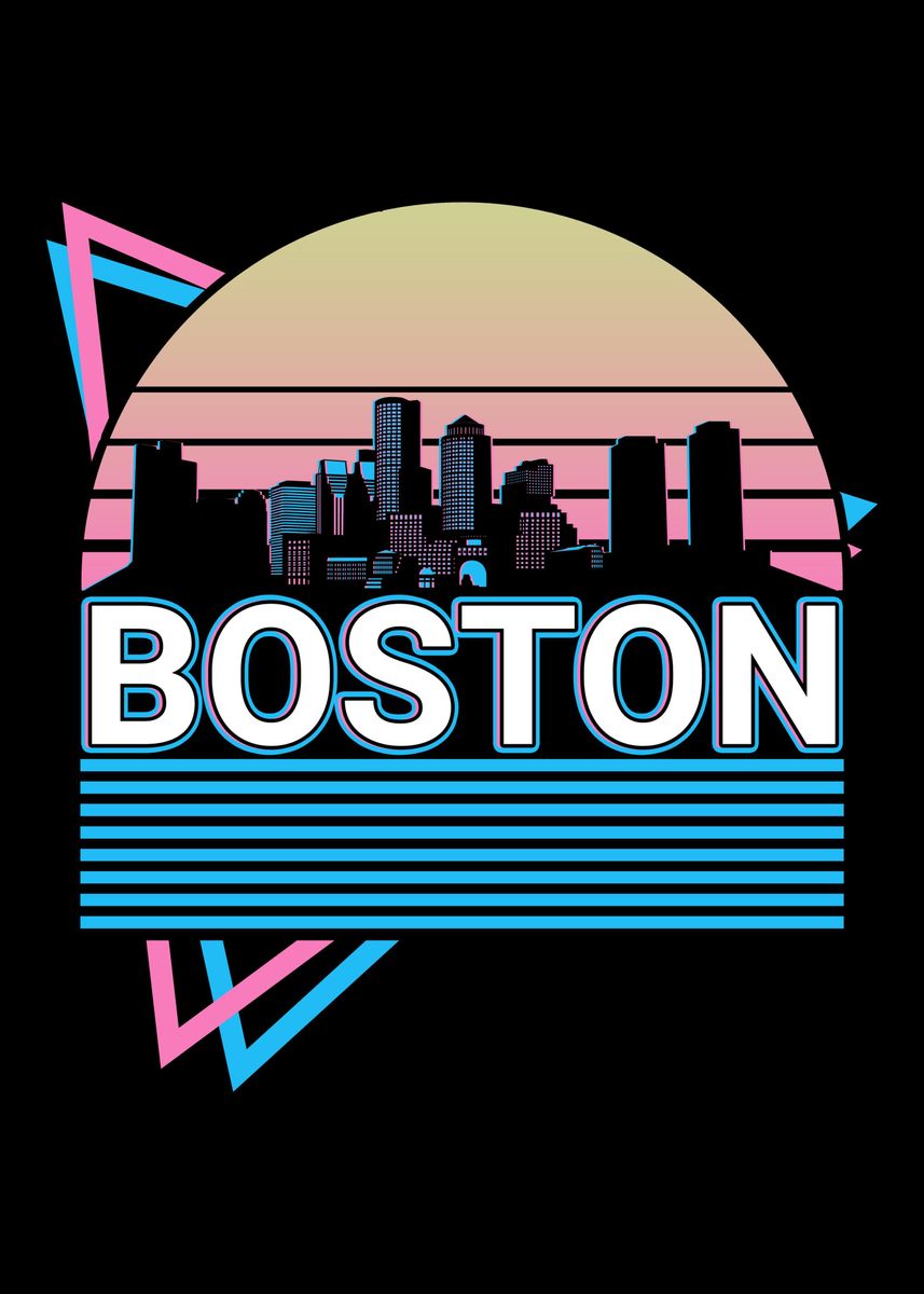 'Boston City Skyline' Poster by AestheticAlex | Displate