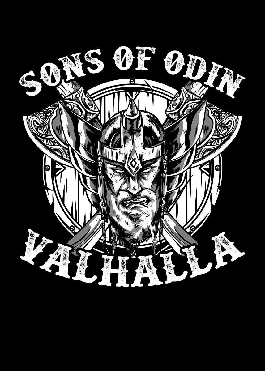 'Sons of Odin Valhalla' Poster by BeMi | Displate