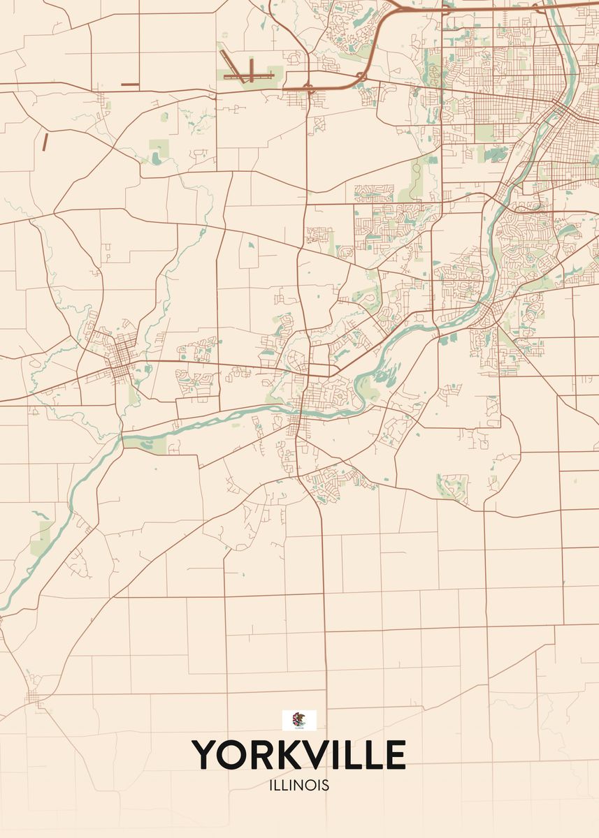 'Yorkville IL' Poster by IMR Designs Displate