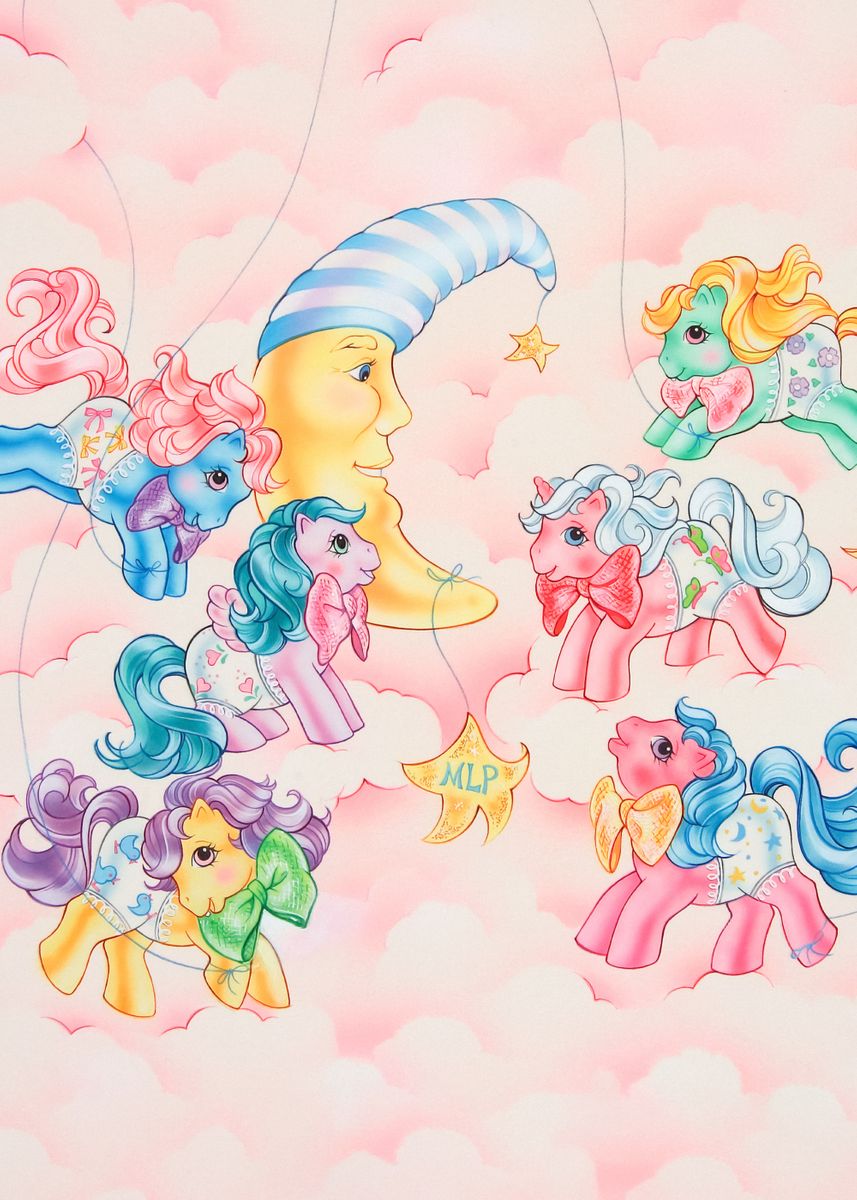 'Baby Fancy Pants Pony' Poster, picture, metal print, paint by My