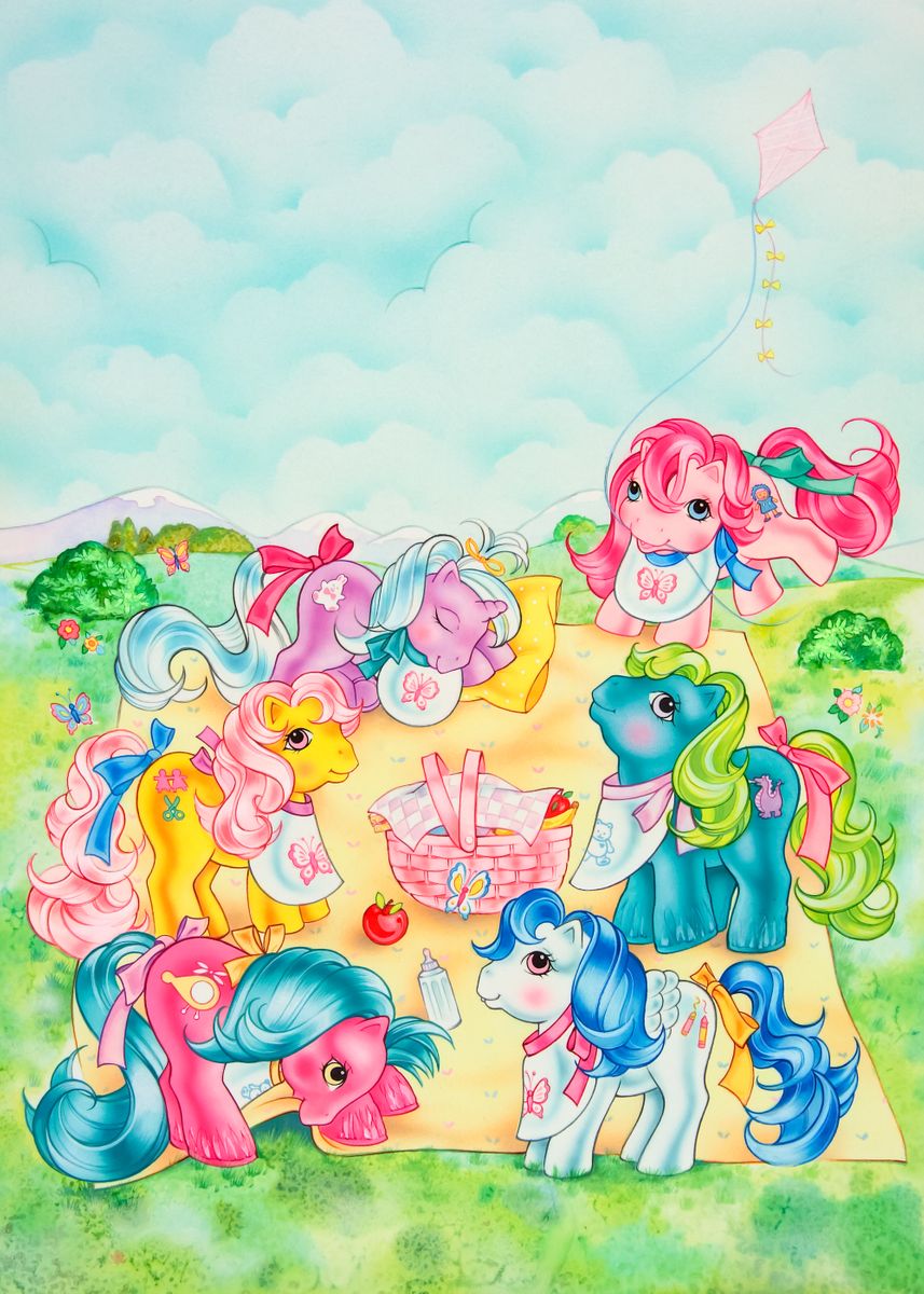 'Peek-A-Boo Baby Pony' Poster by My Little Pony | Displate