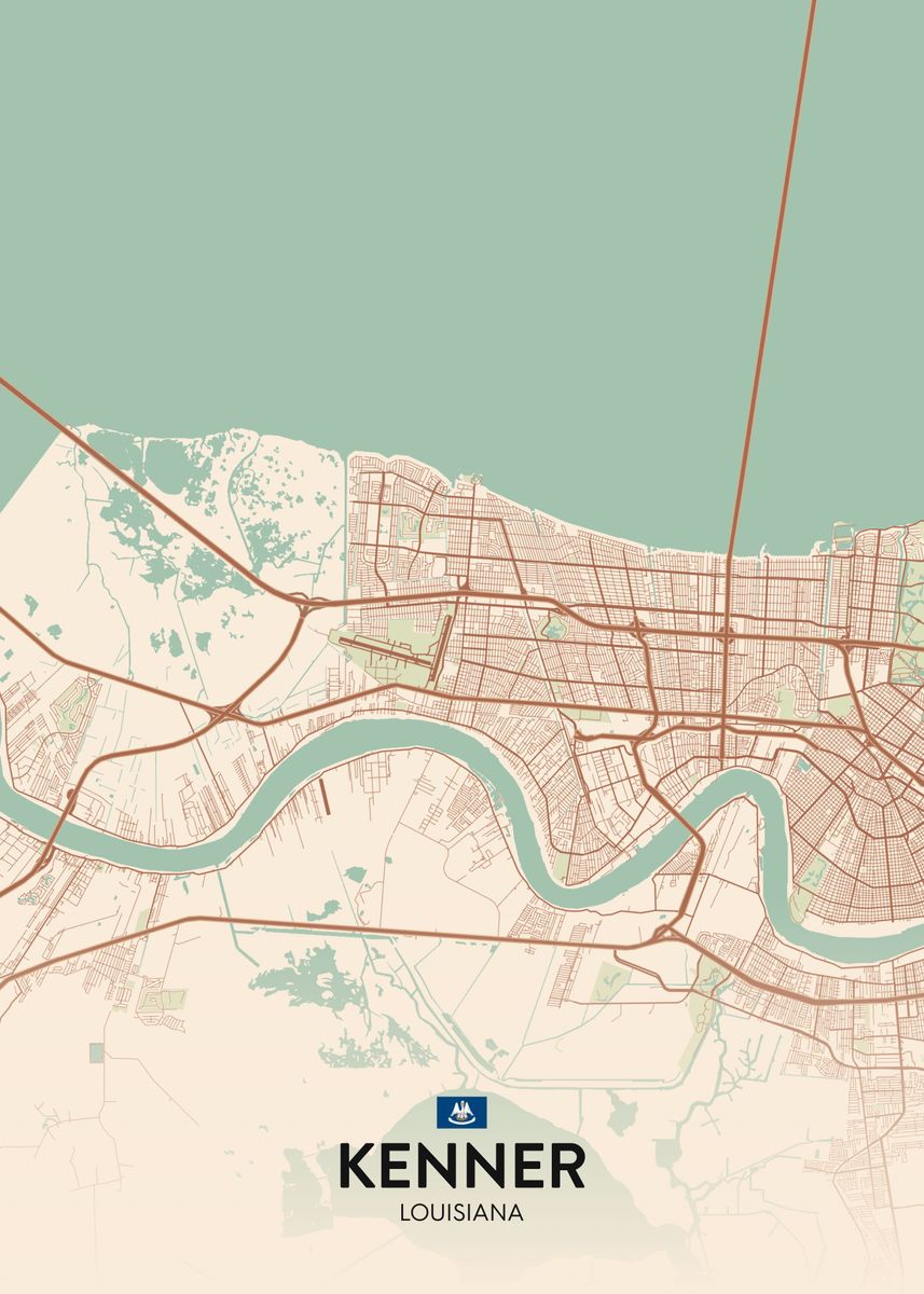 'Kenner LA' Poster by IMR Designs Displate