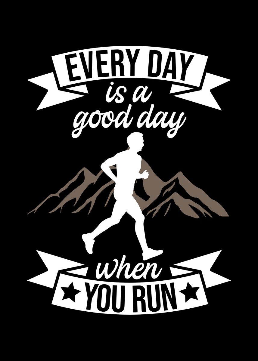 'Running Motivation' Poster by StonerPlates | Displate