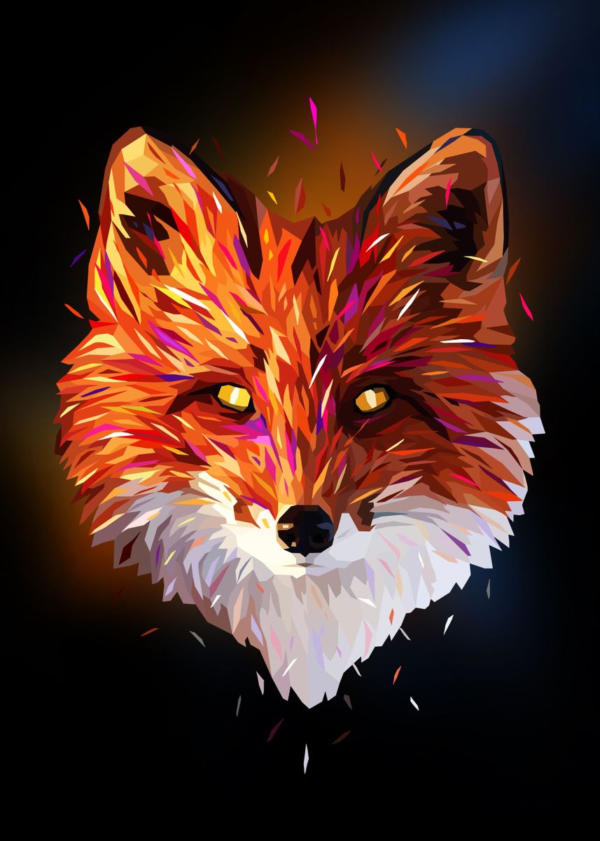 'the Fox' Poster, Picture, Metal Print, Paint By Pxlg 