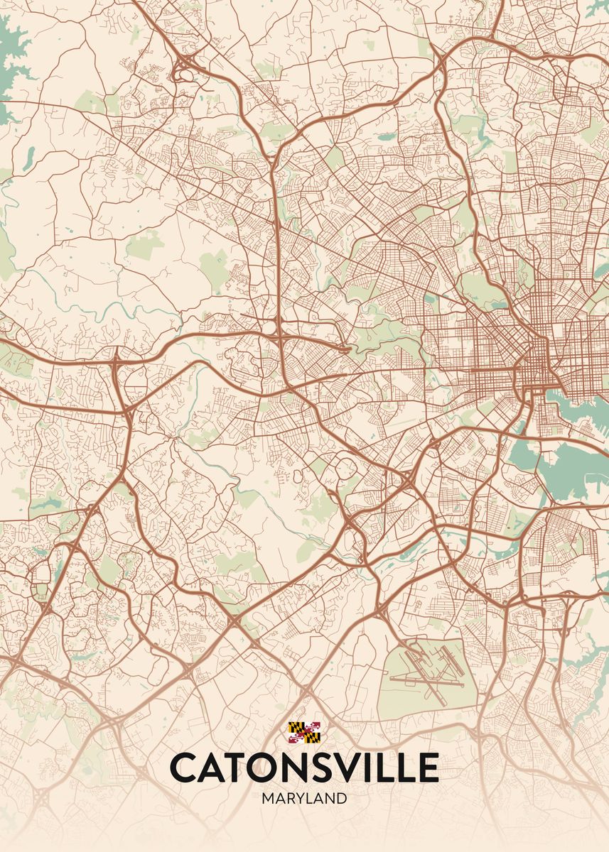 'Catonsville MD' Poster by IMR Designs Displate