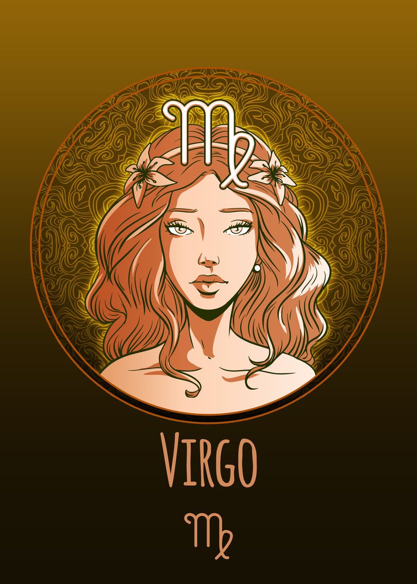 'Virgo' Poster, picture, metal print, paint by Dutton Jerrell | Displate