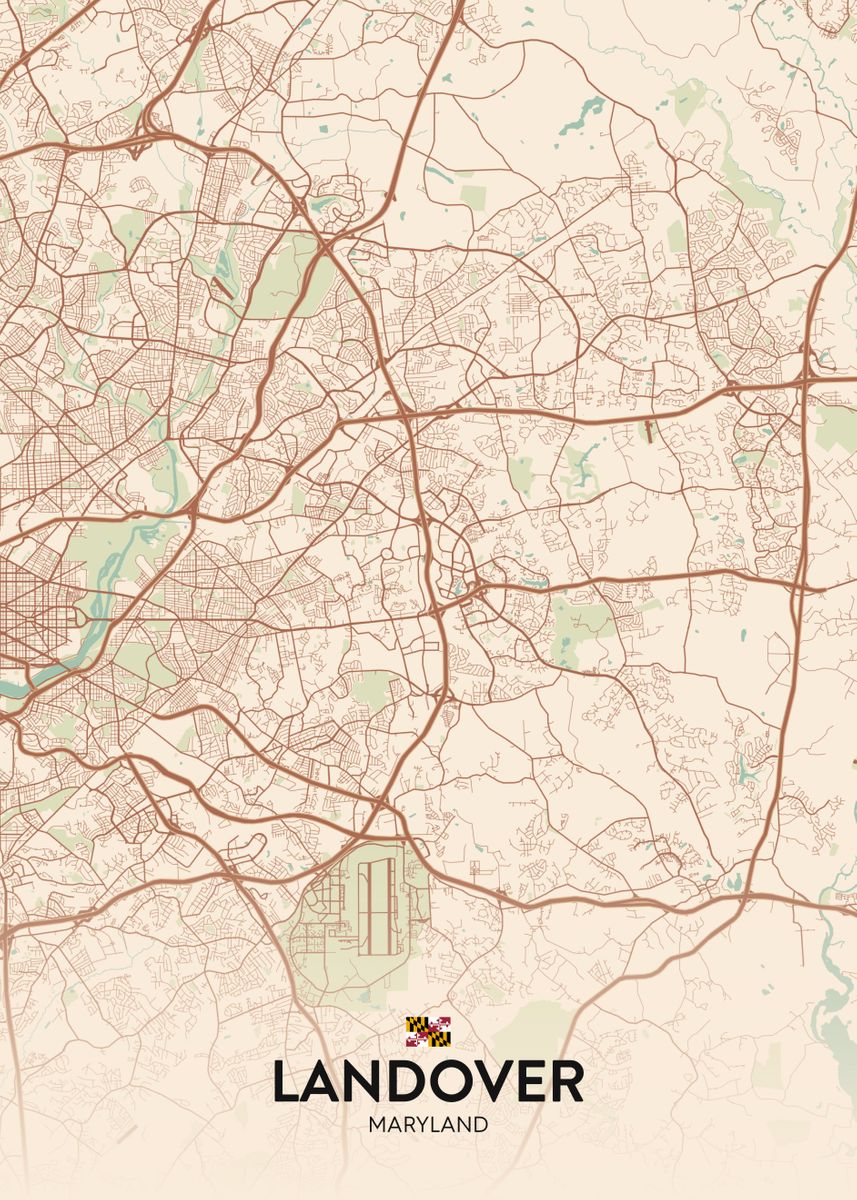 'Landover MD' Poster by IMR Designs Displate