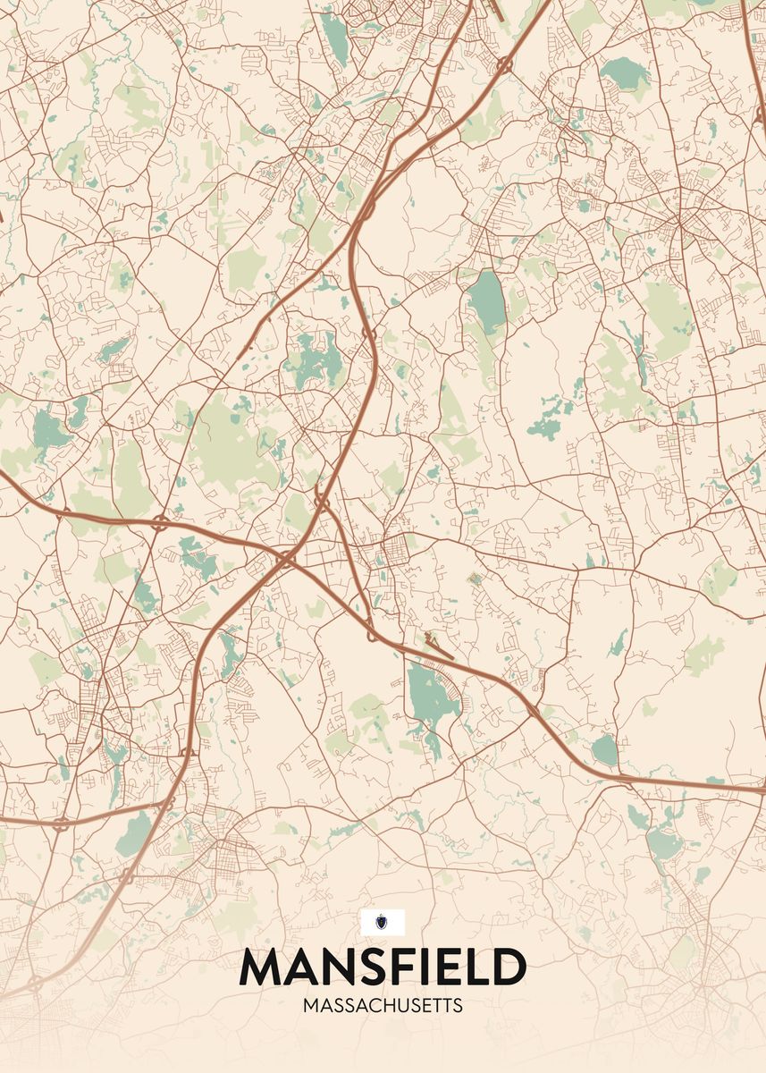 'Mansfield MA' Poster by IMR Designs Displate