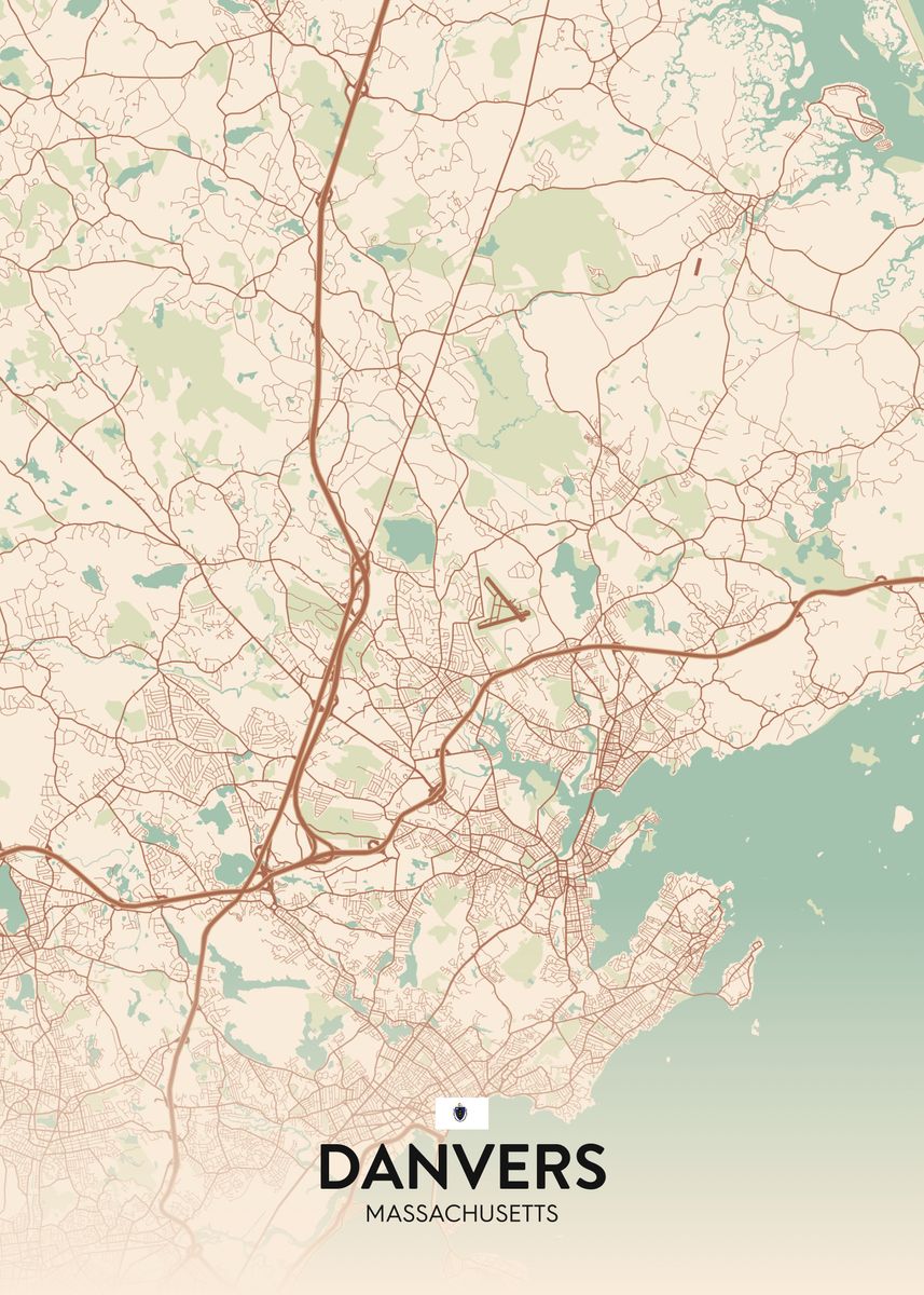 'Danvers MA' Poster by IMR Designs Displate