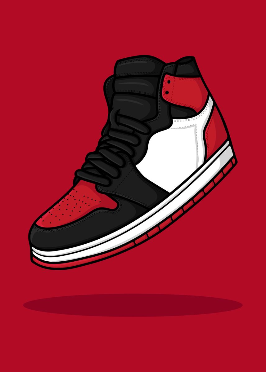 'Red Shoe' Poster by G Design | Displate