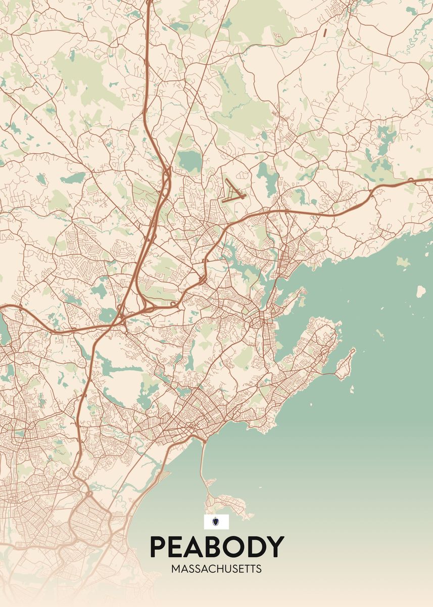 'Peabody MA' Poster by IMR Designs Displate