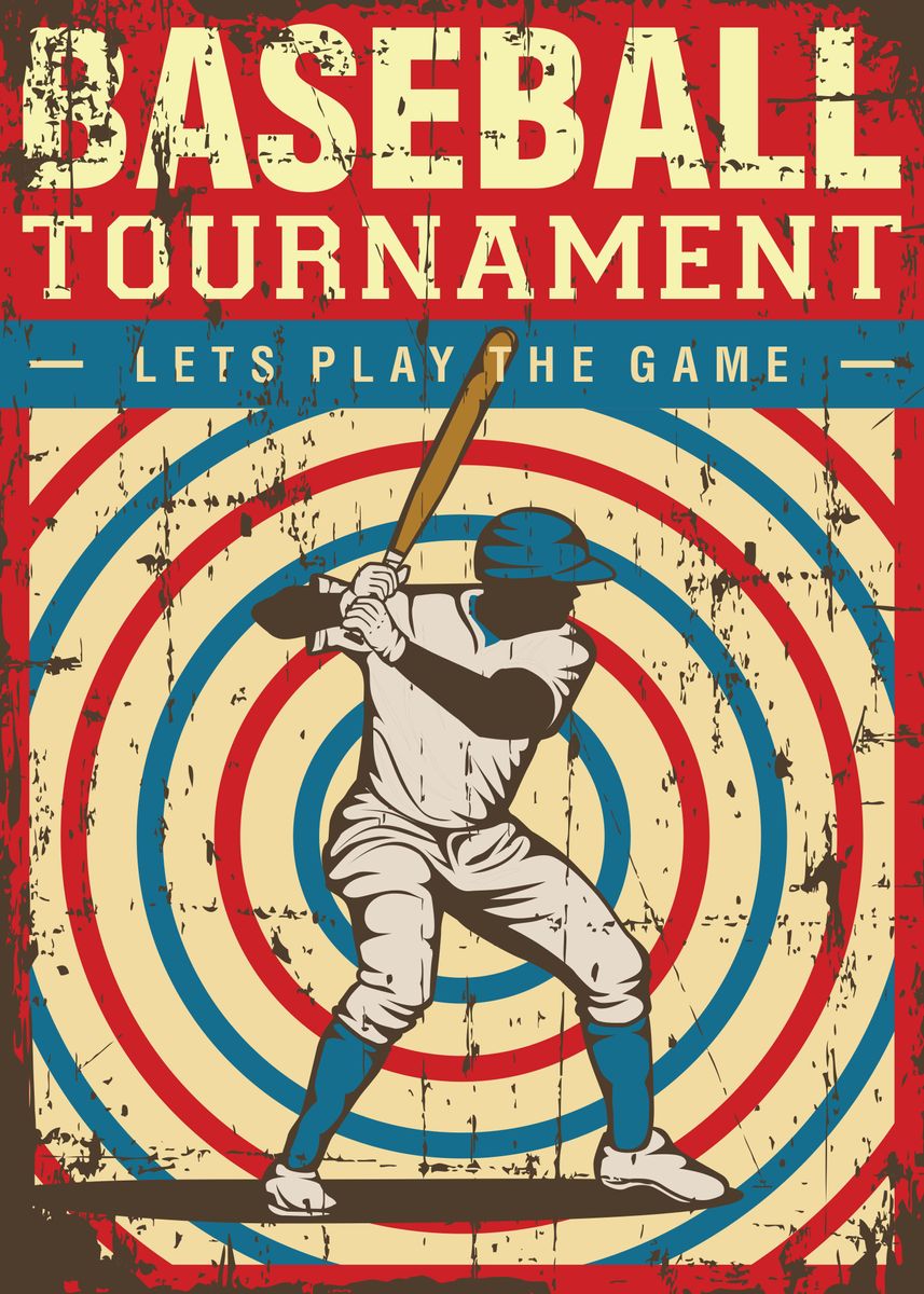 'Baseball Game' Poster by Tom Cage Displate