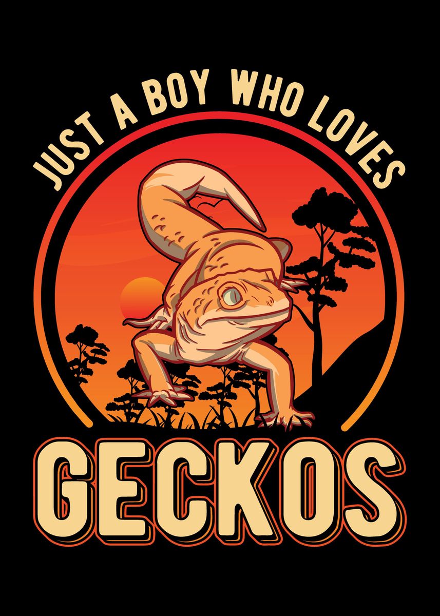 Leopard Gecko Gift Poster By FavoritePlates Displate leopard-gecko-gift-poster-by-favoriteplates-displate