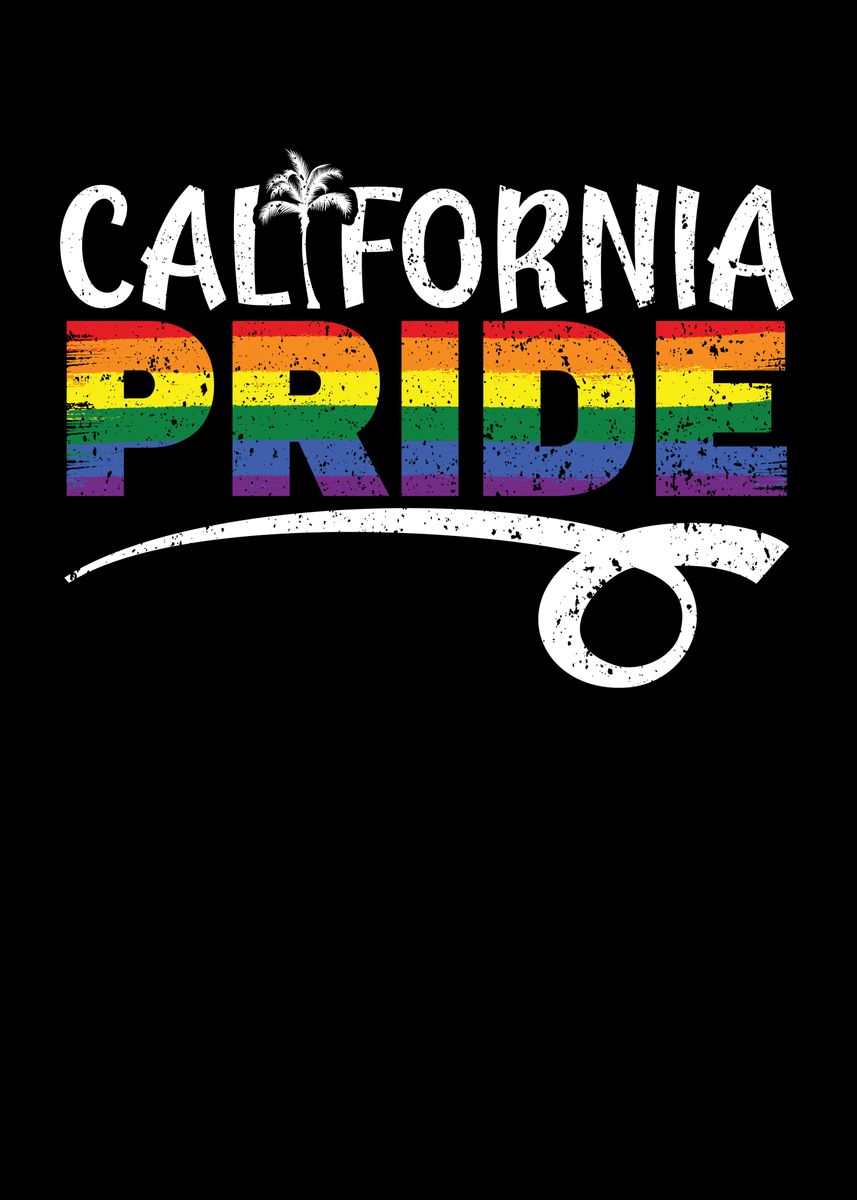 'California Pride LGBTQ' Poster by NAO Displate