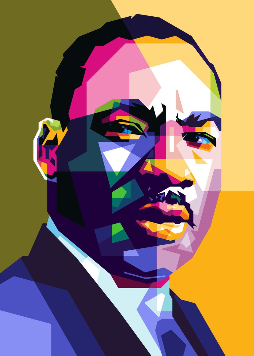 'Martin Luther King Jr' Poster, picture, metal print, paint by Dico ...