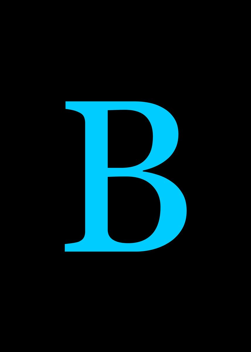 'letter B' Poster by Fast Elevator | Displate