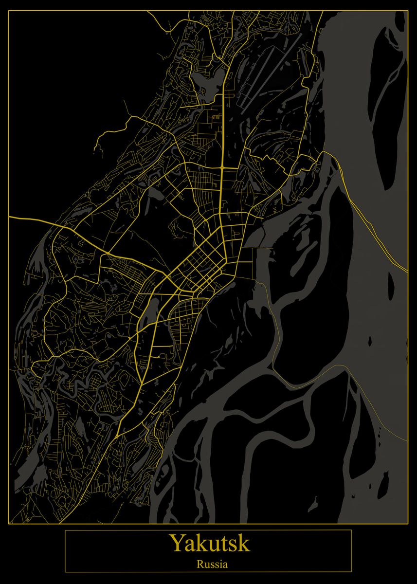 'Yakutsk Russia' Poster, picture, metal print, paint by Zake Yonkou ...