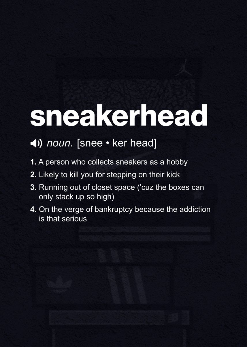 sneakerhead-definition-poster-picture-metal-print-paint-by-uber