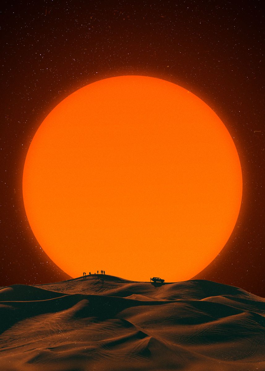 'DESERT SUN' Poster, picture, metal print, paint by LFHCS | Displate