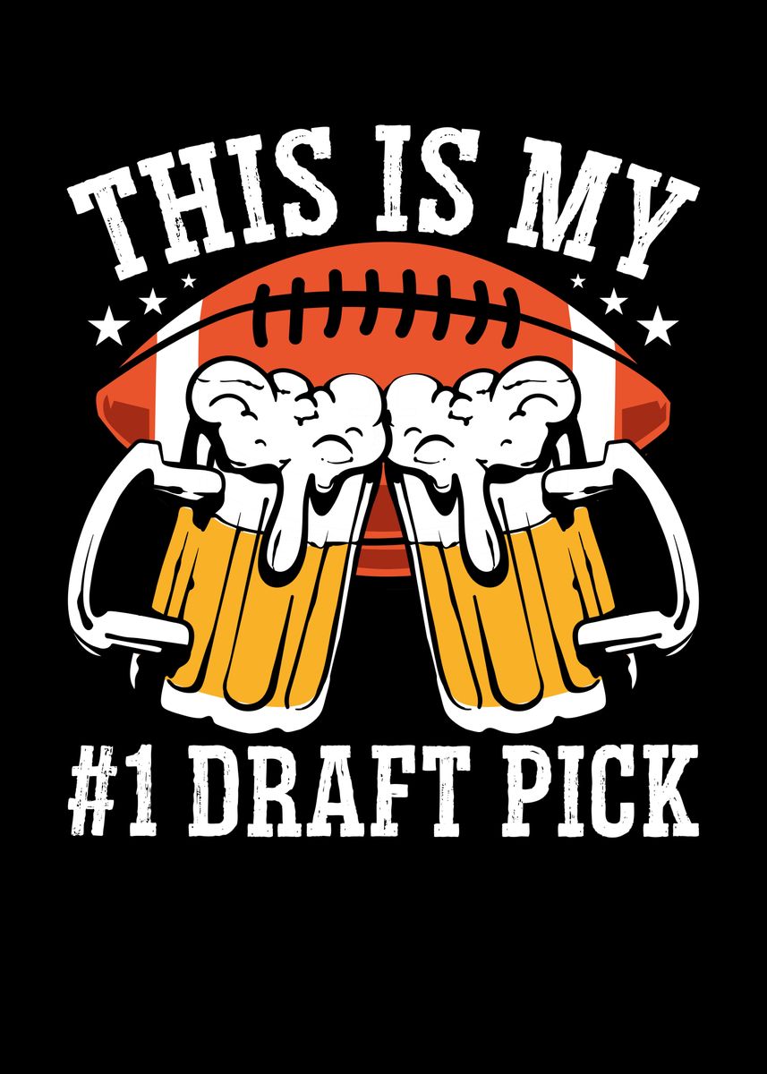 'American football draft pi' Poster by BeMi Displate