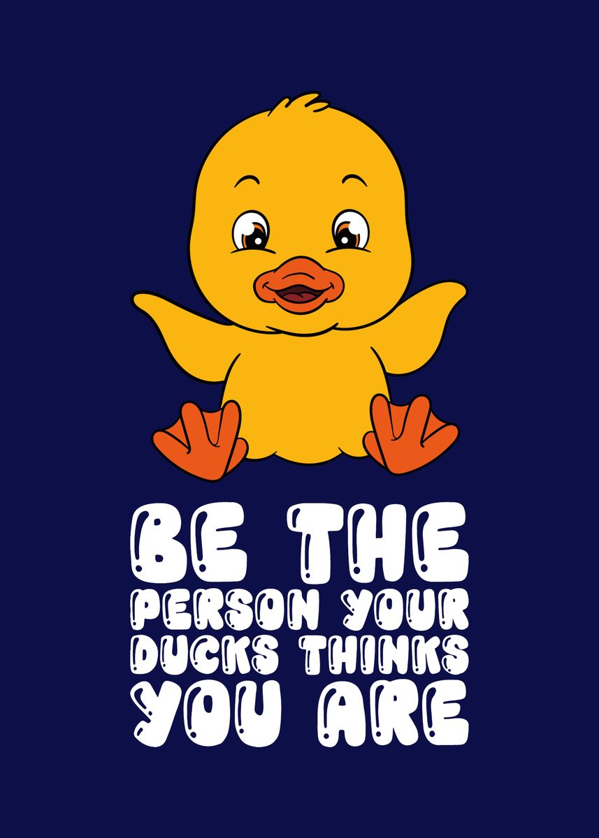 'Funny Duck Graphic' Poster, picture, metal print, paint by MzumO ...