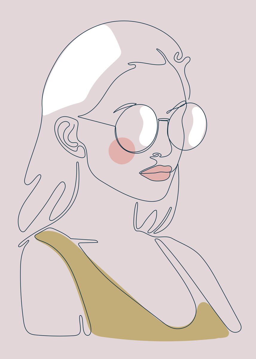 'Stylish woman with coolers' Poster by Human Shadow Displate