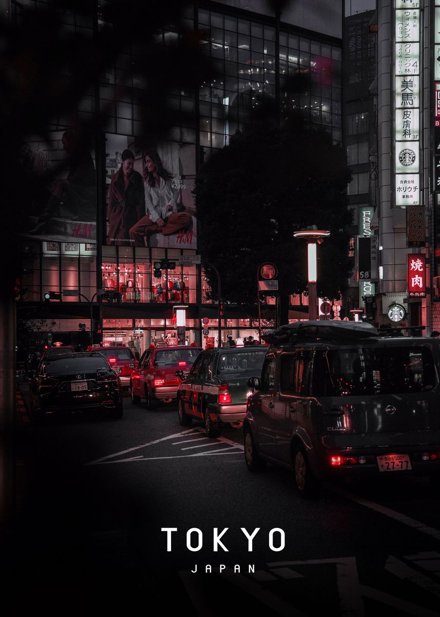 'Tokyo ' Poster, picture, metal print, paint by Famous City | Displate