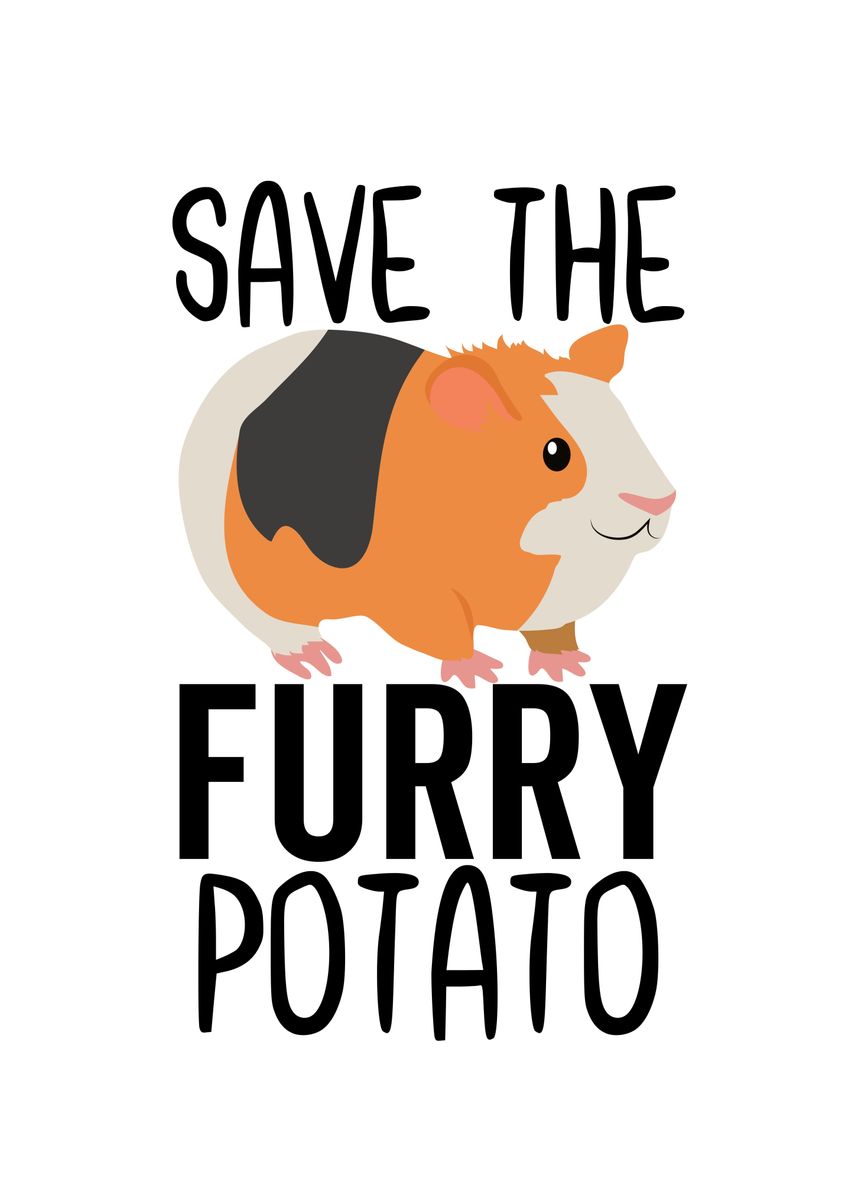 'Save The Furry Potato' Poster, picture, metal print, paint by Francois ...