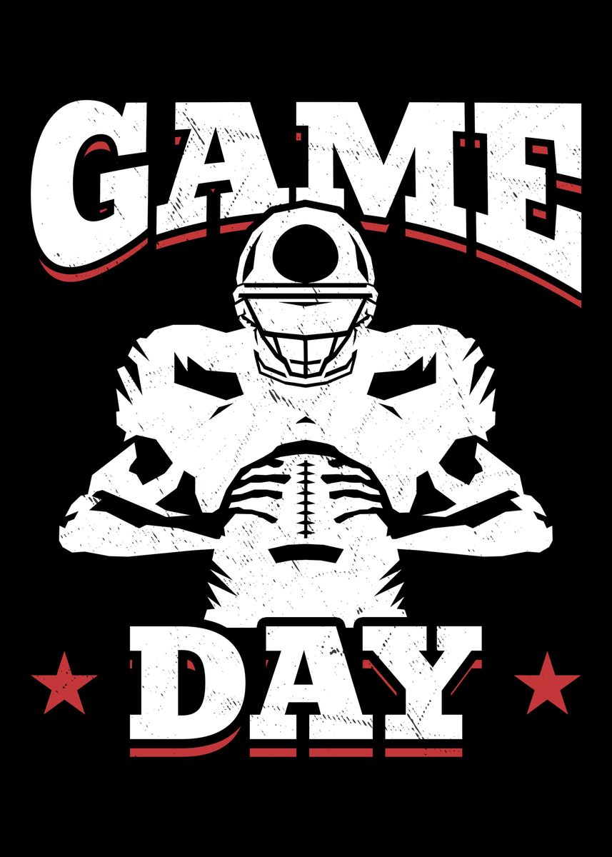 'Football Game Day' Poster by professionaldesigns Displate