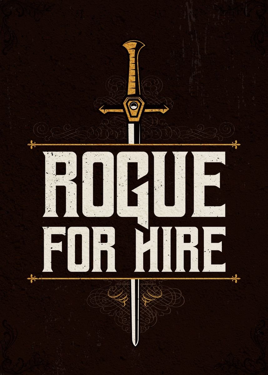 Rogue For Hire Rpg Larp Poster By Uber Colektiv Displate