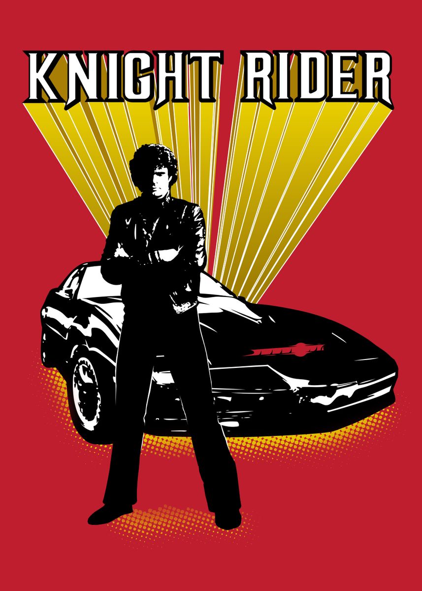 'Knight Rider illustration' Poster, picture, metal print, paint by ...